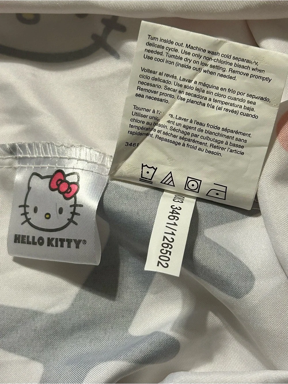 Hello Kitty White Pillowcases with Red Bow and Polka Dots